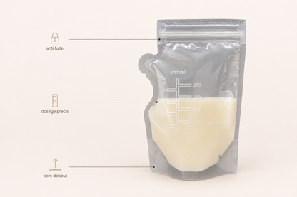 Sachets de Conservation Lait Maternel NEVA